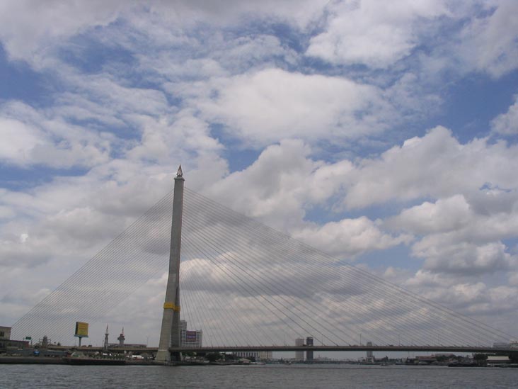Rama VIII Bridge, Chao Phraya River, Bangkok, Thailand