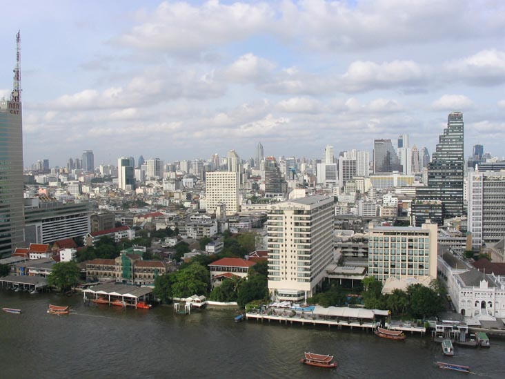 Bangkok Skyline from the Peninsula Hotel, Late Afternoon