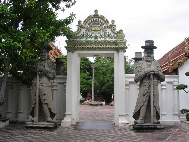 Farang Guards, Wat Pho, Bangkok, Thailand