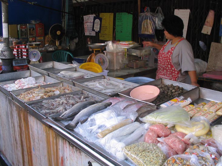 Fish Stand, Market, Chiang Mai Thai Cookery School, Chiang Mai, Thailand
