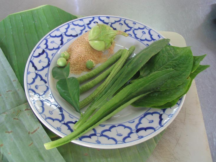 Ingredients for Hor Neung Plaa, Chiang Mai Thai Cookery School, Chiang Mai, Thailand
