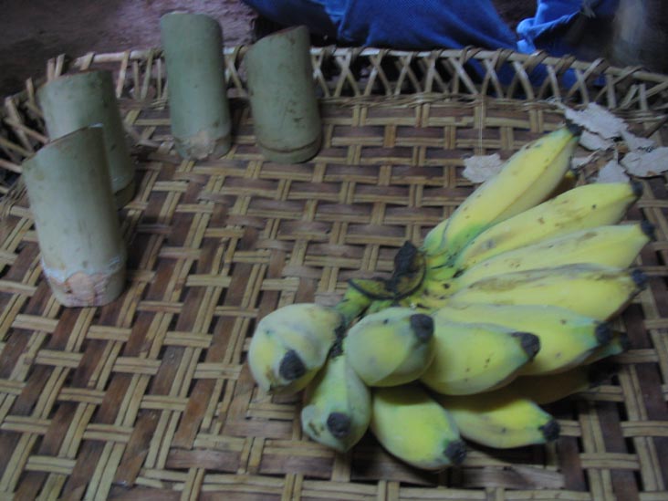 Tea and Bananas, Akha Village, Mae Taeng River Valley, Chiang Mai Province, Thailand