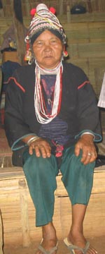 Akha Female, Akha Village, Mae Taeng River Valley, Chiang Mai Province, Thailand