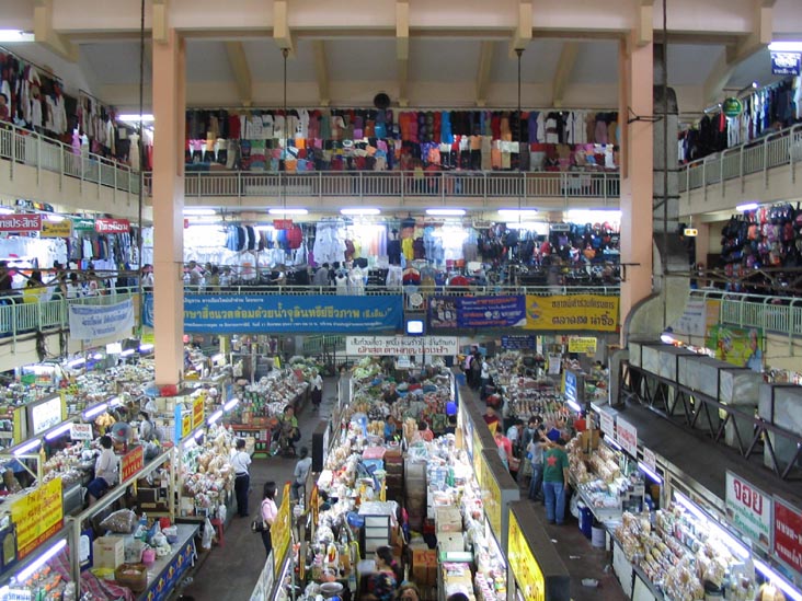 View from the Second Floor, Warorot Market, Chiang Mai, Thailand
