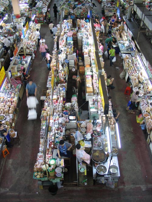View from the Third Floor, Warorot Market, Chiang Mai, Thailand