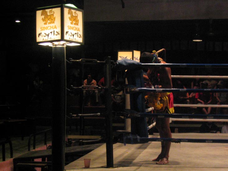 Pre-Fight Ritual, Muay Thai (Thai Boxing), Chaweng Beach Stadium, Ko Samui, Thailand