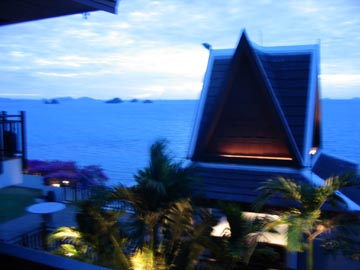 Dusk at Le Royal Meridien Baan Taling Ngam, Ko Samui, Thailand