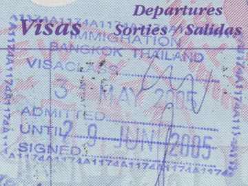 Thailand Passport Stamp