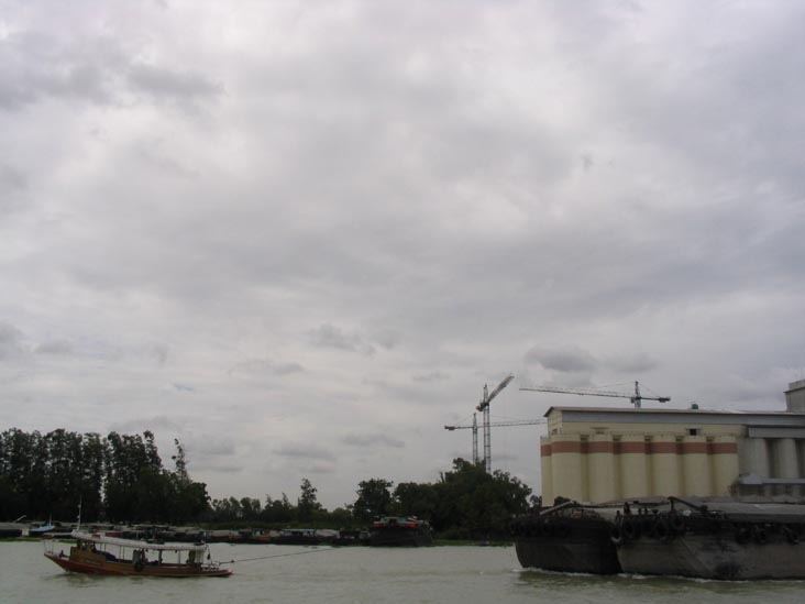 Barges Along the Chao Phraya River, Thailand