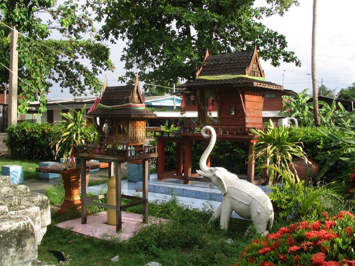 Spirit Houses, Wat Bang Na, Thailand