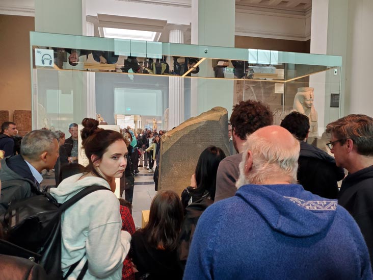 Rosetta Stone, British Museum, London, England, April 13, 2023