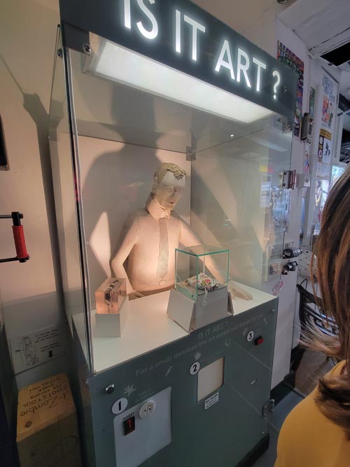Is It Art? Machine, Novelty Automation, Holborn, London, England, April 8, 2023