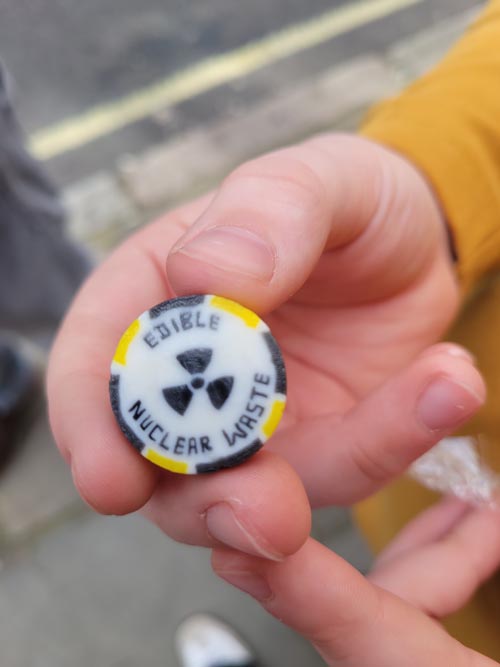 Edible Nuclear Waste Candy, Novelty Automation, Holborn, London, England, April 8, 2023