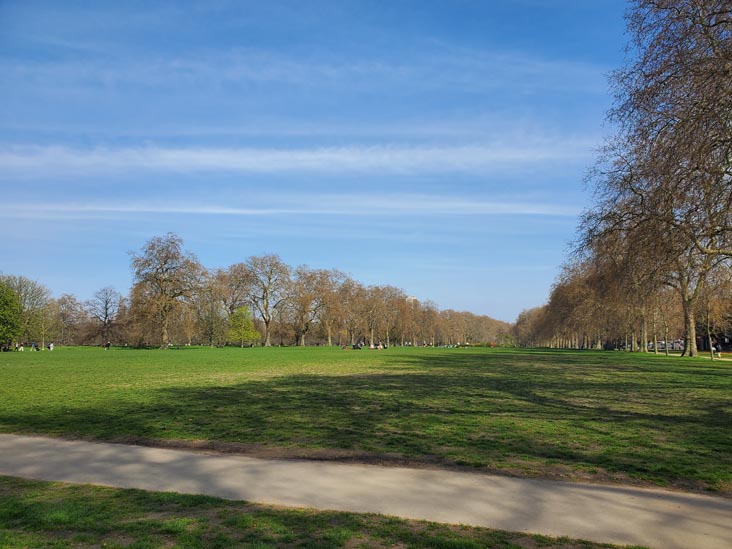 Old Football Pitches, Hyde Park, London, England, April 9, 2023