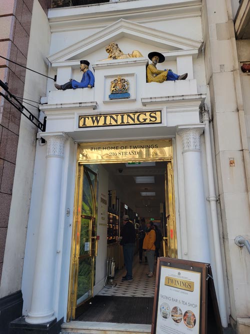 Twinings Tasting Bar & Tea Shop, 216 Strand, City of Westminster, London, England, April 8, 2023