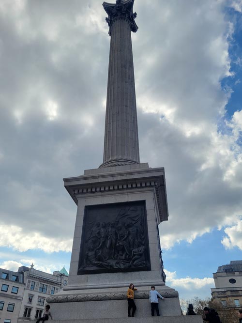 Nelson's Column, Trafalgar Square, Westminster, London, England, April 8, 2023