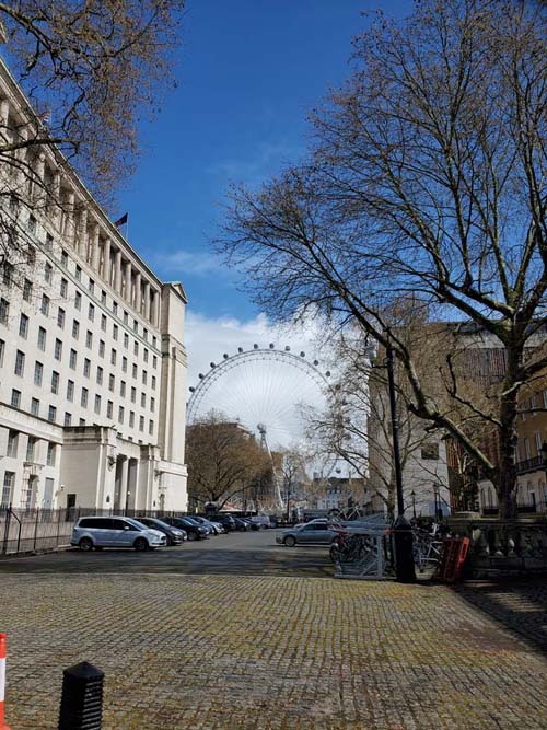 London Eye From Whitehall, Westminster, London, England, April 12, 2023