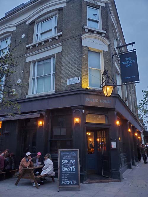 The World's End, 21-23 Stroud Green Road, Finsbury Park, London, England, April 9, 2023