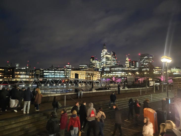City of London From The Queen's Walk, South Bank, London, England, April 12, 2023
