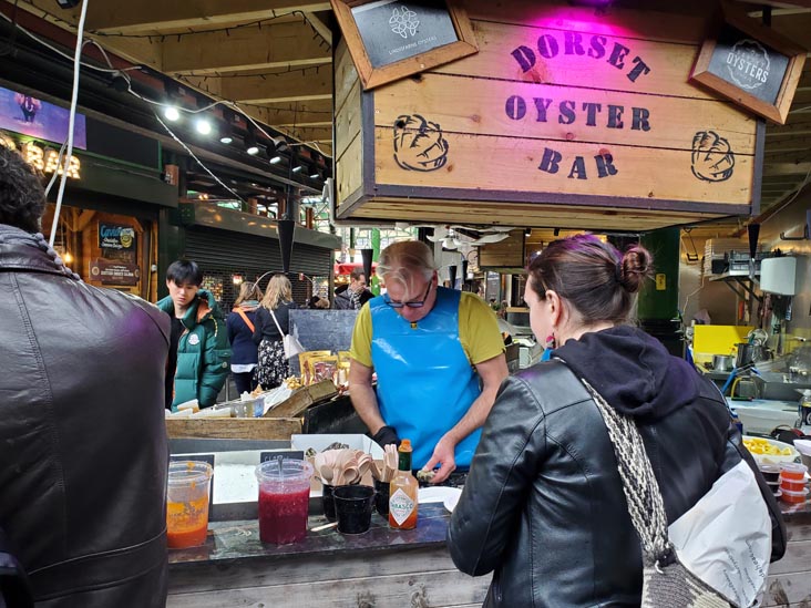 Dorset Oyster Bar, Borough Market, Bankside, London, England, April 11, 2023