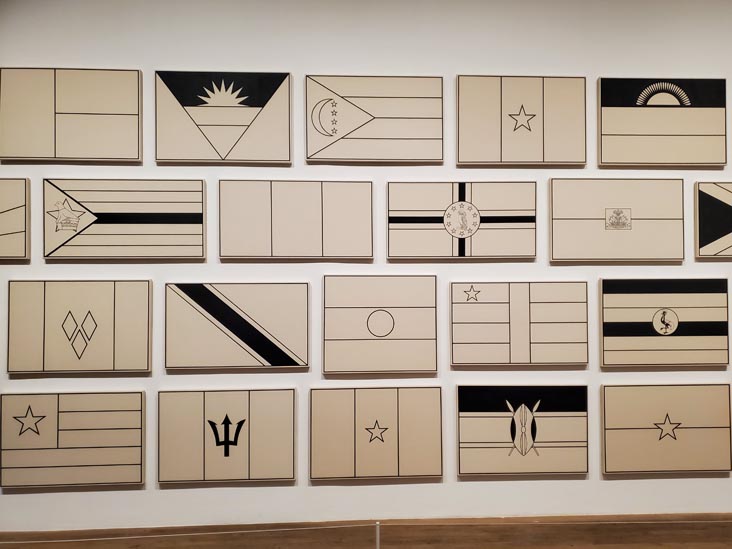 Fred Wilson Flag Series, Tate Modern, Bankside, London, England, April 11, 2023