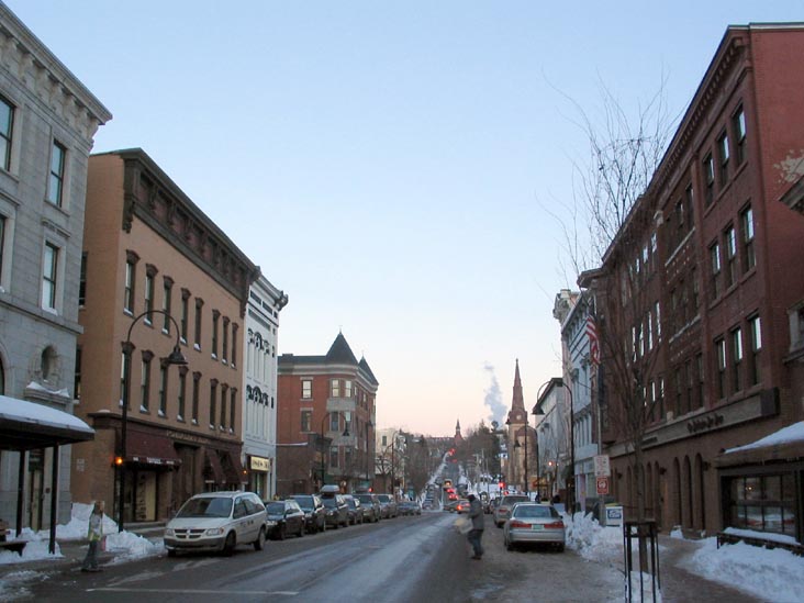 Looking East Down College Street From Church Street, Burlington, Vermont