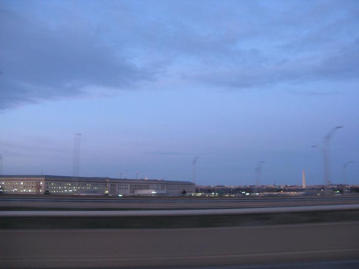 The Pentagon and Washington Monument From Interstate 395, Arlington, Virginia, January 3, 2010