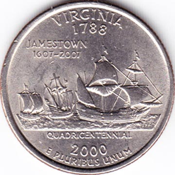 United States Mint 50 State Quarters Program Virginia Quarter