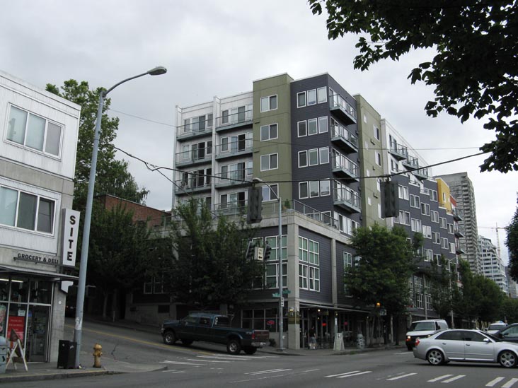 Western Avenue and Wall Street, SE Corner, Belltown, Seattle, Washington