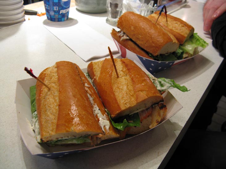 Salmon Sandwiches, Market Grill, Pike Place Market, Seattle, Washington