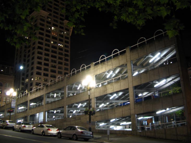 Sinking Ship Parking Garage, James Street and Yesler Way, Pioneer Square, Seattle, Washington
