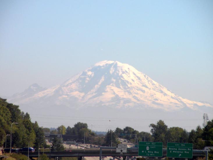Mount Rainier From Interstate 5 Near Seattle, Washington