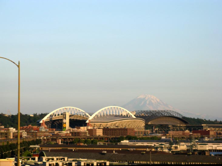 Mount Rainier From Alaskan Way Viaduct, Seattle, Washington