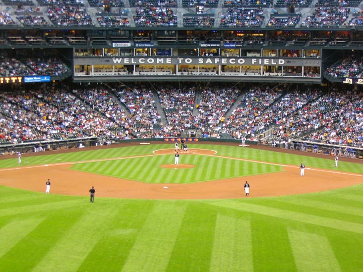 Infield From Center Field Bleachers, Seattle Mariners vs. Kansas City Royals, Safeco Field, Seattle, Washington, August 27, 2004