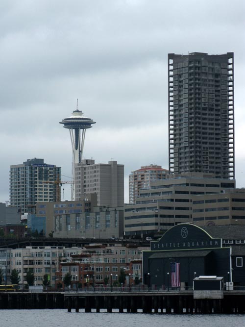 Space Needle, Elliott Bay Water Taxi From Pier 55 To West Seattle, Seattle, Washington
