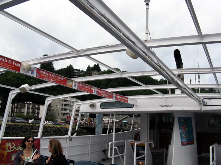 Elliott Bay Water Taxi From Pier 55 Arriving At Seacrest Dock, West Seattle, Seattle, Washington