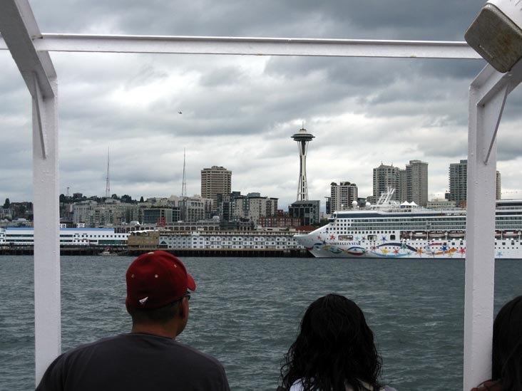Space Needle, Elliott Bay Water Taxi From Pier 55 To West Seattle, Seattle, Washington