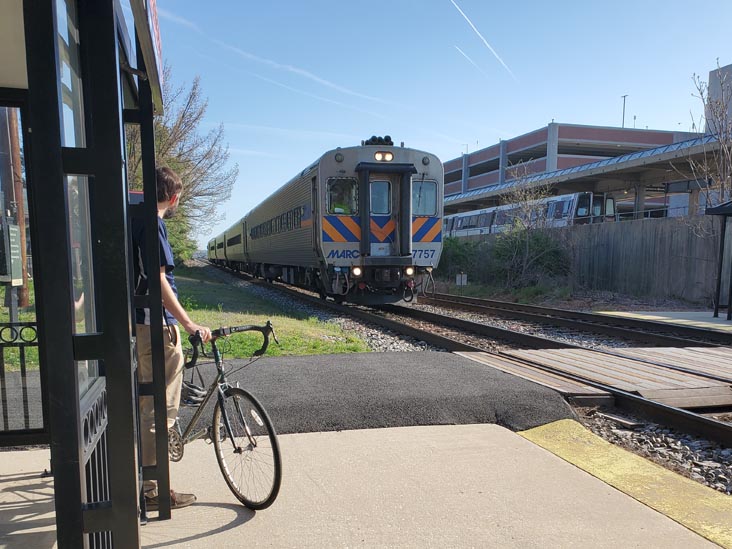 MARC Train, College Park MARC Station, College Park, Maryland, April 22, 2022