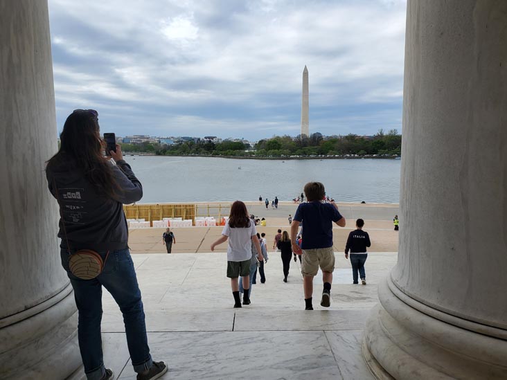 Tidal Basin and Washington Monument From Thomas Jefferson Memorial, National Mall, Washington, D.C., April 21, 2022