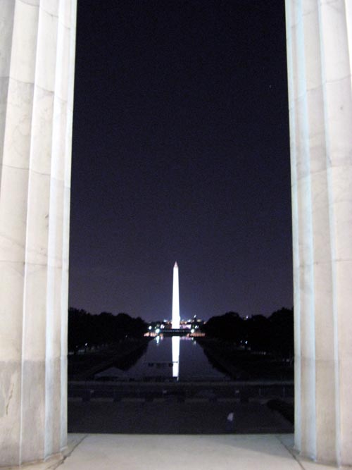 Washington Monument From Lincoln Memorial, National Mall, Washington, D.C.