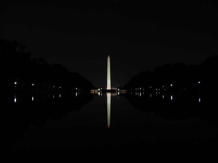 Washington Monument, Reflecting Pool, National Mall, Washington, D.C., May 25, 2008