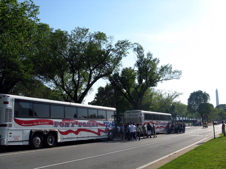 Tour Buses, National Mall, Washington, D.C., May 26, 2008