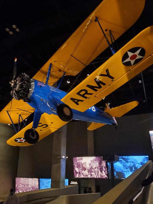 Stearman PT 13-D Spirit of Tuskegee Plane, National Museum of African American History & Culture, 1400 Constitution Ave NW, Washington, D.C., February 20, 2022