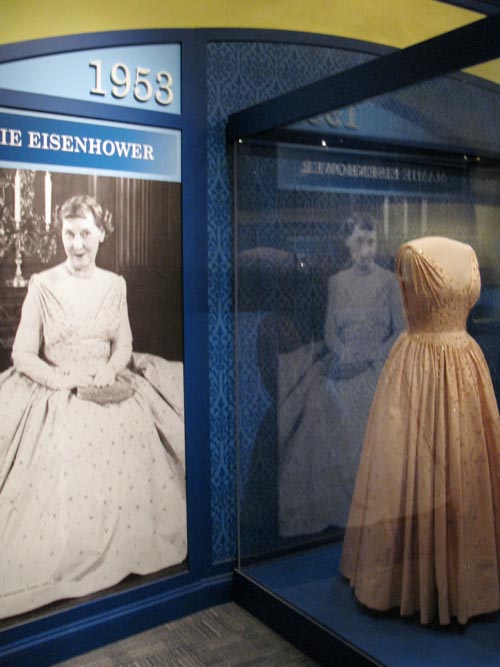 Mamie Eisenhower Gown, A First Lady's Debut Gallery, First Ladies at the Smithsonian Exhibit, Smithsonian National Museum of American History, National Mall, Washington, D.C.