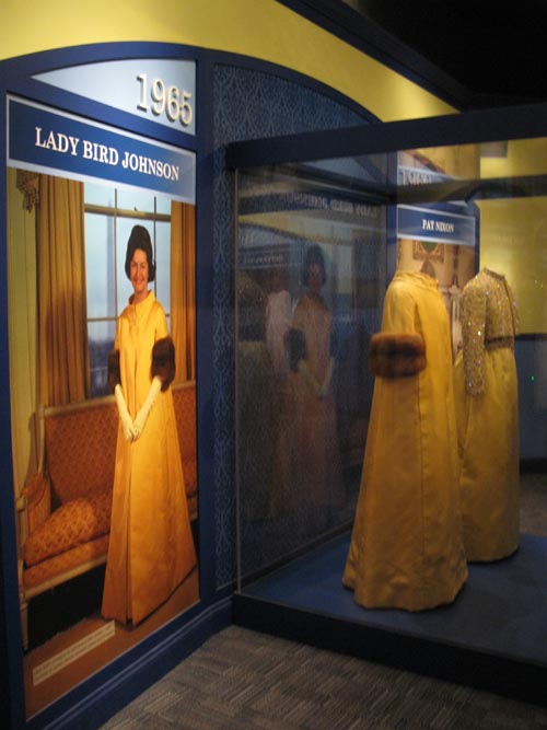 Lady Bird Johnson Gown, A First Lady's Debut Gallery, First Ladies at the Smithsonian Exhibit, Smithsonian National Museum of American History, National Mall, Washington, D.C.