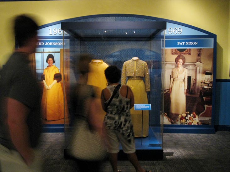 Lady Bird Johnson and Pat Nixon Gowns, A First Lady's Debut Gallery, First Ladies at the Smithsonian Exhibit, Smithsonian National Museum of American History, National Mall, Washington, D.C.