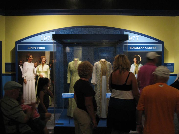 Betty Ford and Rosalynn Carter Gowns, A First Lady's Debut Gallery, First Ladies at the Smithsonian Exhibit, Smithsonian National Museum of American History, National Mall, Washington, D.C.