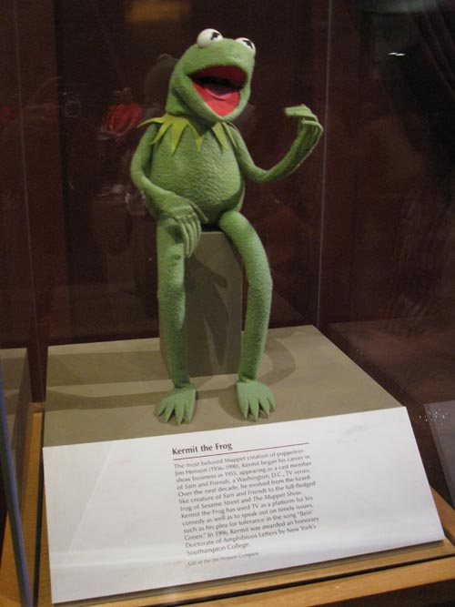 Kermit the Frog, National Treasures of Popular Culture Exhibit, Third Floor West, Smithsonian National Museum of American History, National Mall, Washington, D.C.