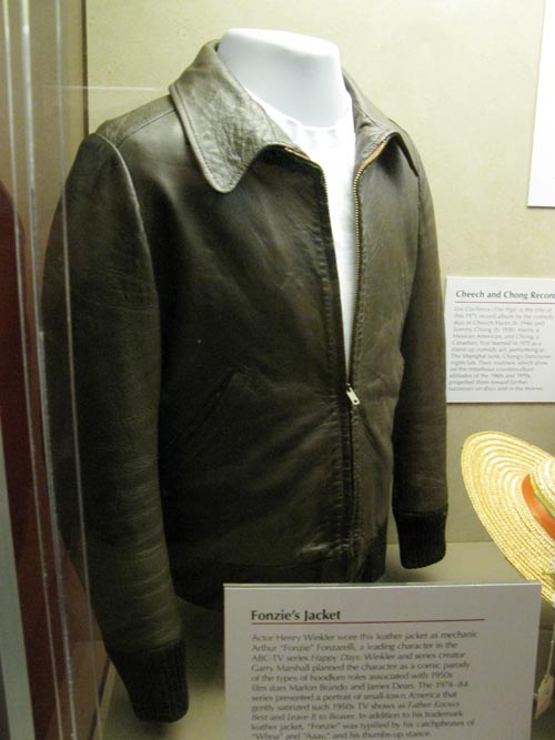 Fonzie's Jacket, National Treasures of Popular Culture Exhibit, Third Floor West, Smithsonian National Museum of American History, National Mall, Washington, D.C.