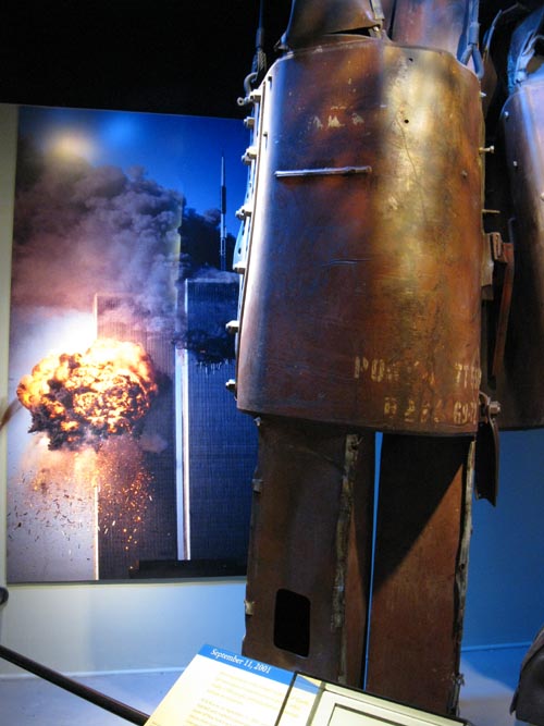 September 11 Artifacts, The Price of Freedom: Americans at War Exhibit, Third Floor East, Smithsonian National Museum of American History, National Mall, Washington, D.C.